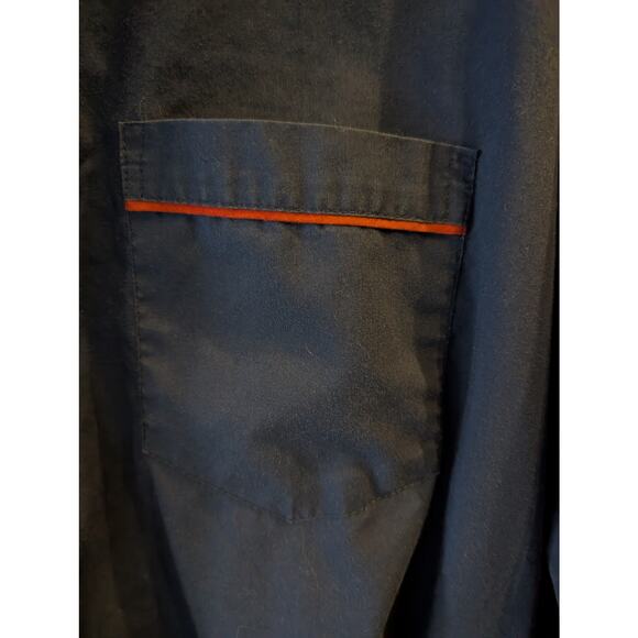 Town Craft Navy Burgundy Piping Pajama Top Eclectic Grandpa Vintage XL Tall - Picture 5 of 5